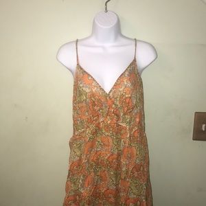 orange paisley sundress